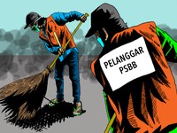 Nggak Pakai Masker di DKI? Kena Sanksi Denda & Pakai Rompi