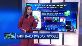 Tarif Baru 30% Dari Google