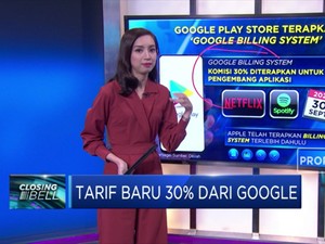 Tarif Baru 30% Dari Google