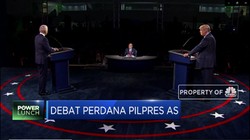Trump Diserang Isu Pajak di Debat Perdana Pilpres AS