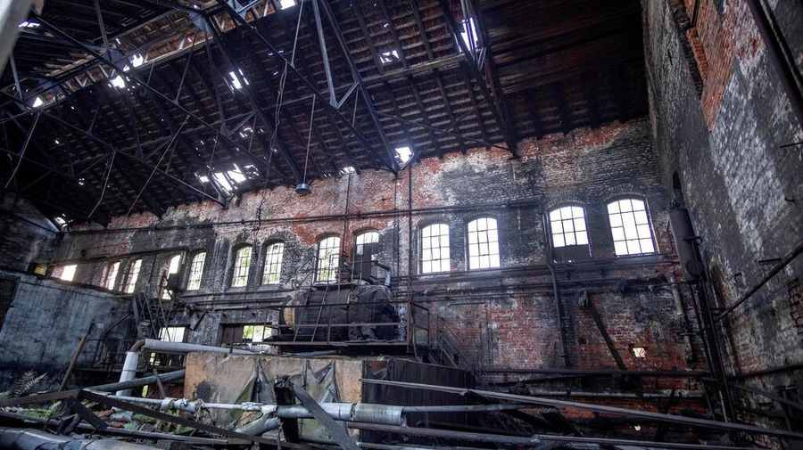 A wrecked and abandoned villa built in 1900 stands in a forest near Eisenach, eastern Germany, Monday, Sept. 21, 2020. Thirty years after Germany was reunited on Oct. 3, 1990, many once-decrepit city centers in the formerly communist east have been painstakingly restored and new factories have sprung up. But many companies and facilities didn't survive the abrupt transition to capitalism. (AP Photo/Michael Probst)