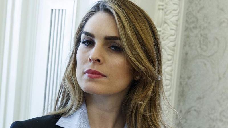 Counselor to the President Hope Hicks walks from Marine One to accompany President Donald Trump aboard Air Force One as he departs Wednesday, Sept. 30, 2020, at Andrews Air Force Base, Md. (AP Photo/Alex Brandon)