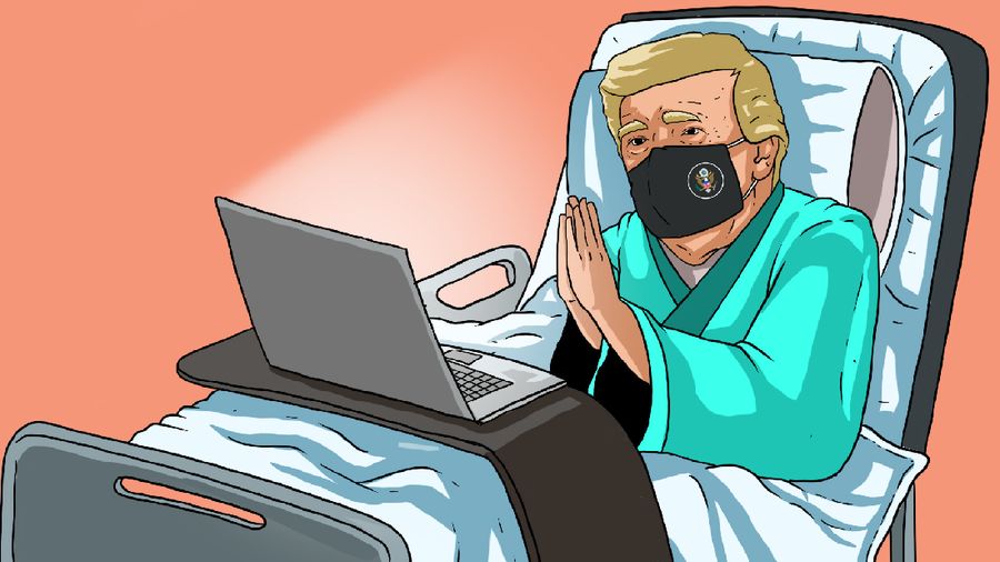 Infografis/Trump Positif Corona, Rival AS beri dukungan untuk kesembuhannya