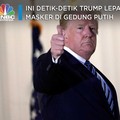 Belum Negatif, Trump Kembali Lepas Masker Tantang Corona