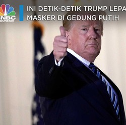 Belum Negatif, Trump Kembali Lepas Masker Tantang Corona