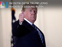 Belum Negatif, Trump Kembali Lepas Masker Tantang Corona