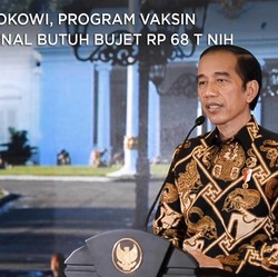 Pak Jokowi, Program Vaksin Nasional Butuh Bujet Rp 68 T Nih
