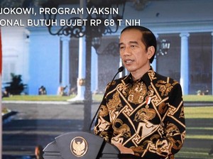 Pak Jokowi, Program Vaksin Nasional Butuh Bujet Rp 68 T Nih
