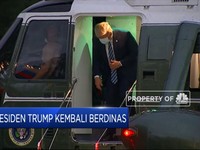 Presiden Trump Kembali Berdinas