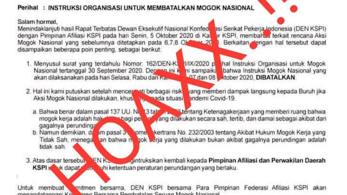 Selebaran Hoax Demo Buruh Selebaran Hoax Demo Buruh