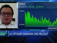 UU Ciptaker Disahkan, IHSG Melesat