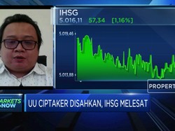 UU Ciptaker Disahkan, IHSG Melesat