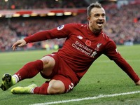 Pemain Liverpool Xherdan Shaqiri Positif Terjangkit Covid-19