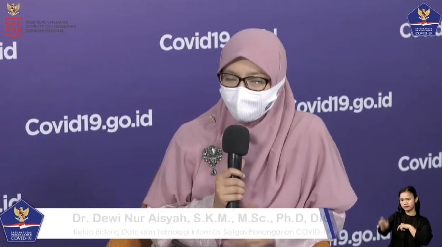 Dewi Nur Aisyah - Anggota Tim Pakar Gugus Tugas Nasional Percepatan Penanganan Covid-19. (Dok: Tangkapan Layar Youtube BNPB Indonesia)
