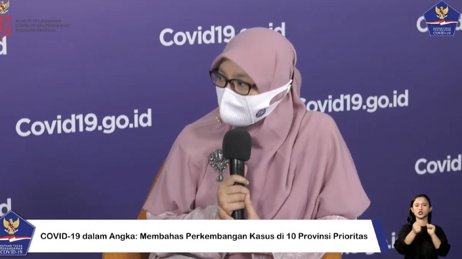 Dewi Nur Aisyah - Anggota Tim Pakar Gugus Tugas Nasional Percepatan Penanganan Covid-19. (Dok: Tangkapan Layar Youtube BNPB Indonesia)
