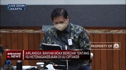 Jawab Hoax UU Ciptaker, Ini Penjelasan Menko Airlangga