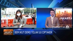 BEM dan Buruh Demo Tolak UU Ciptaker