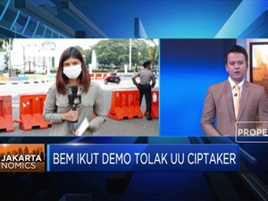BEM dan Buruh Demo Tolak UU Ciptaker