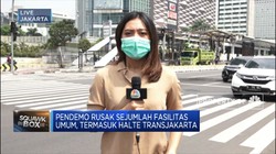 Begini Kondisi Halte Transjakarta Usai Aksi Demo UU Ciptaker