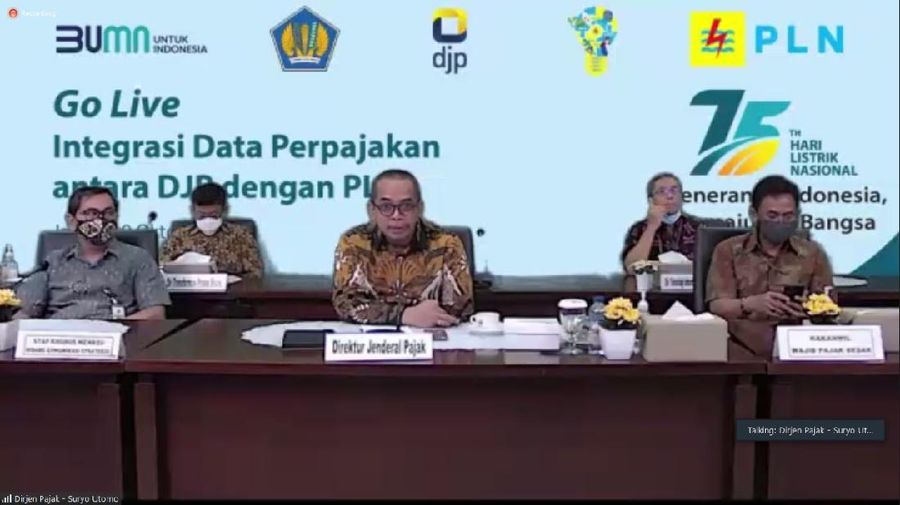 Djp-pln go digitalisasi integrasi data pajak. Dok: PLN