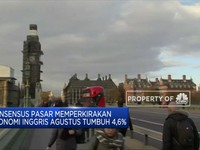 Ekonomi Inggris Bulan Agustus Tumbuh 2,1%