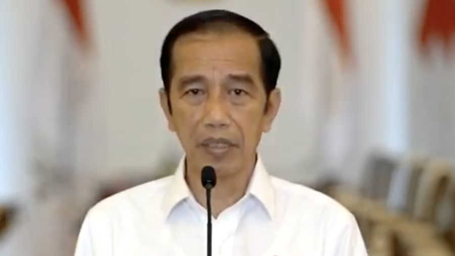 Jokowi memberikan keterangan Pers terkait Undang-Undang Cipta Kerja, Istana Bogor, 9 Oktober 2020. (Tangkapan layar Youtube Setpres RI)