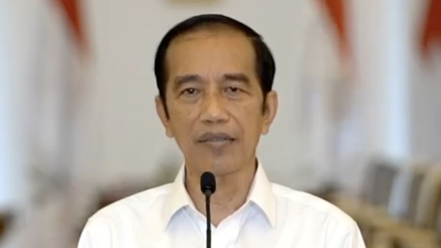 Jokowi memberikan keterangan Pers terkait Undang-Undang Cipta Kerja, Istana Bogor, 9 Oktober 2020. (Tangkapan layar Youtube Setpres RI)