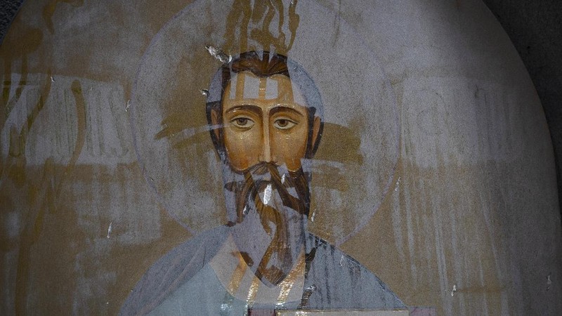 Katedral Holy Saviour yang jadi sasaran penembakan, di Shusha Nagorno Karabakh, Kamis (9/10). (AP/Vahram Baghdasaryan)