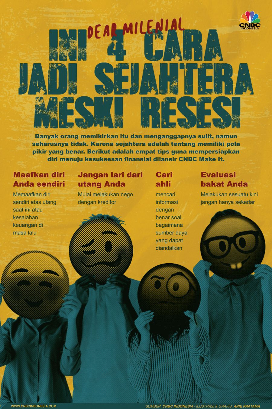 Infografis: Dear Milenial, Ini 4 Cara Jadi Sejahtera Meski Resesi