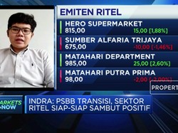 Analis: PSBB Transisi DKI, Sentimen Positif Bagi Sektor Ritel