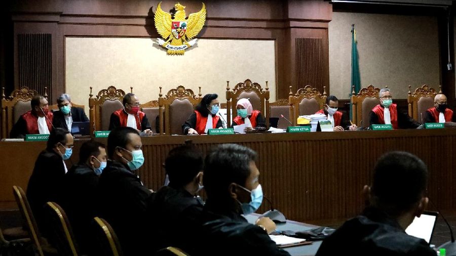 SIdang Lajutan Kasus Jiwasraya (CNBC Indonesia/Tri Susilo)