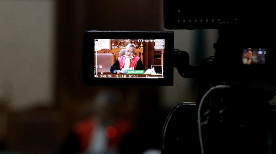 SIdang Lajutan Kasus Jiwasraya (CNBC Indonesia/Tri Susilo)