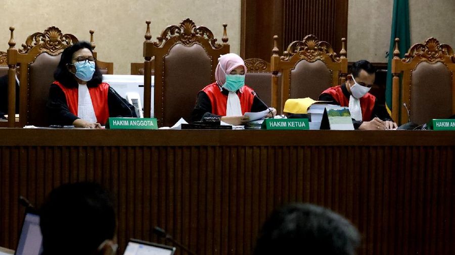 SIdang Lajutan Kasus Jiwasraya (CNBC Indonesia/Tri Susilo)