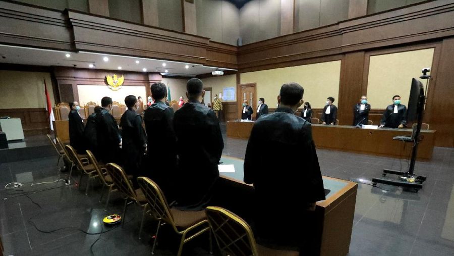 SIdang Lajutan Kasus Jiwasraya (CNBC Indonesia/Tri Susilo)