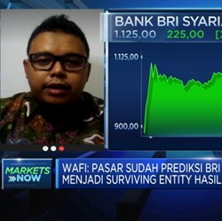 Jadi Surviving Entity Merger Bank Syariah, Saham BRIS Melesat