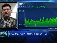 Ditopang Sentimen Domestik, IHSG Menguat 8 Hari Beruntun