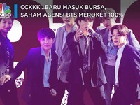 Cckkk...Debut Masuk Bursa, Saham Agensi BTS Meroket 100%