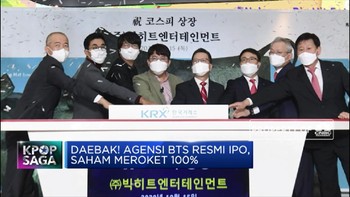 Daebak! Saham Agensi BTS, Big Hit Entertainment Meroket 100%