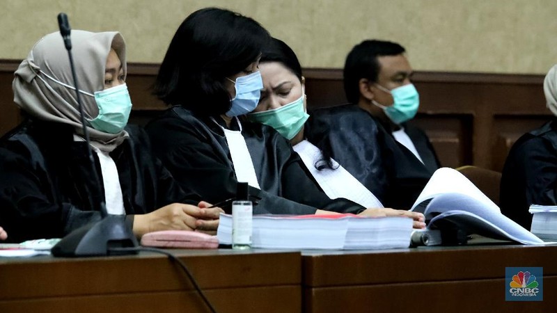 SIdang Tuntutan Jiwasraya (CNBC Indonesia/Ferry Sandi)