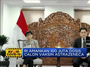 RI Amankan 100 Juta Dosis Calon Vaksin Astrazeneca