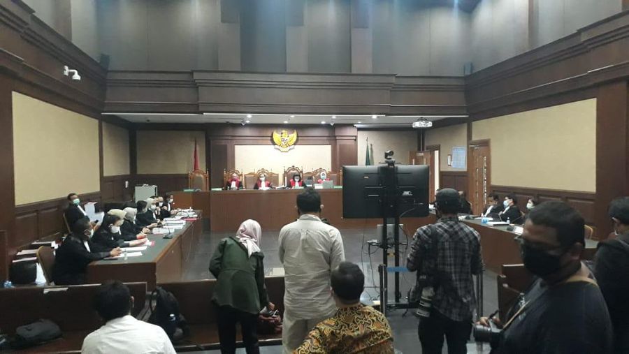 Sidang Lanjutan Kasus Jiwasraya (CNBC Indonesia/Ferry Sandi)
