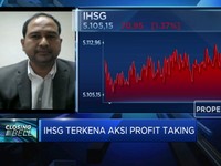 Terkena Profit Taking, IHSG Ditutup Terkoreksi Lebih dari 1%
