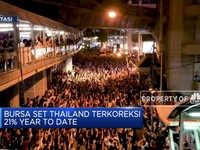 Diguncang Demo, Bursa Thailand Tertekan