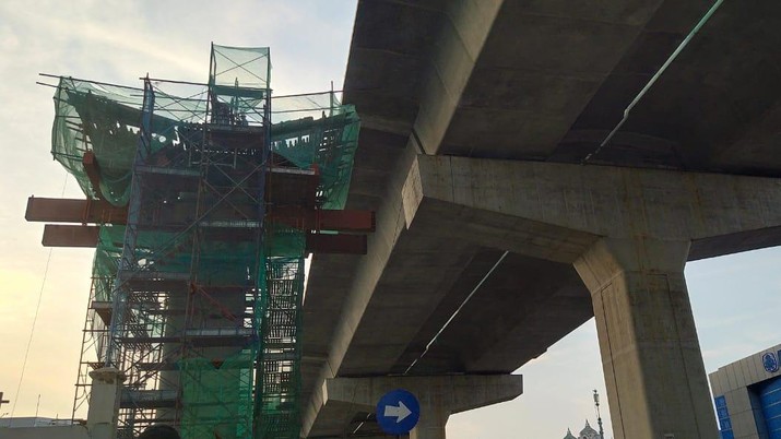 Progres Konstruksi Jalan Tol Layang Dalam Kota Jakarta Ruas Kelapa Gading-Pulo Gebang Capai 71%. (Dok. Kementerian PUPR) Progres Konstruksi Jalan Tol Layang Dalam Kota Jakarta Ruas Kelapa Gading-Pulo Gebang Capai 71%. (Dok. Kementerian PUPR)