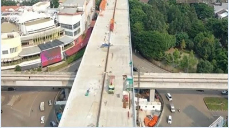 Progres Konstruksi Jalan Tol Layang Dalam Kota Jakarta Ruas Kelapa Gading-Pulo Gebang Capai 71%. (Dok. Kementerian PUPR)