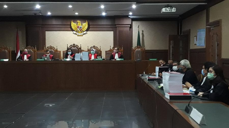 SIdang Tuntutan Jiwasraya (CNBC Indonesia/Ferry Sandi)