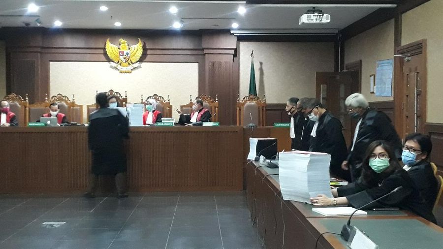 SIdang Tuntutan Jiwasraya (CNBC Indonesia/Ferry Sandi)