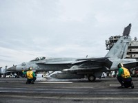 Penampakan USS Ronald Reagan di Perairan Laut China Selatan