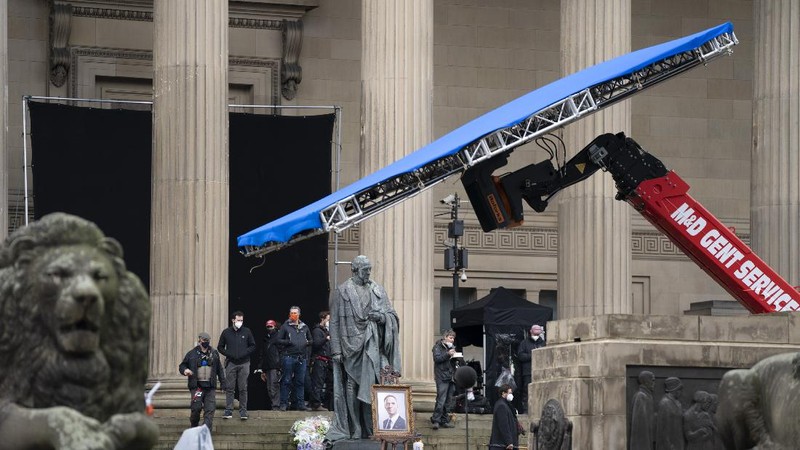 Filming takes place for the movie 