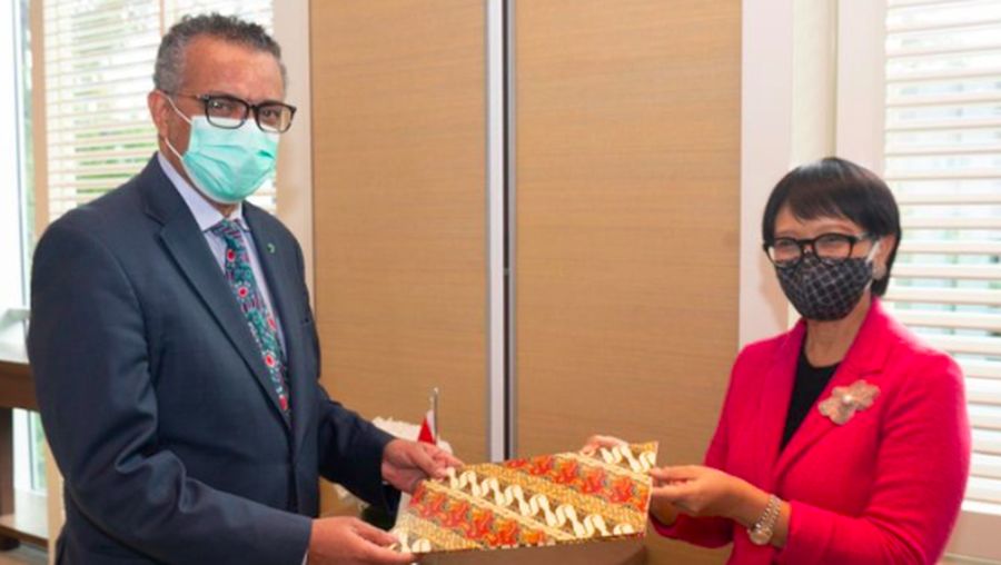 Tedros Adhanom Ghebreyesus dan Retno Marsudi, dok Twitter Tedros
